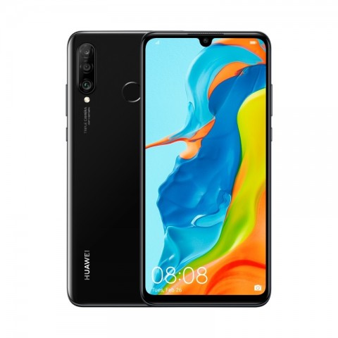 SMARTPHONE HUAWEI P30 LITE MAR LX1A 128 GB DUAL SIM 6.15" 4G LTE TRIPLA FOTOCAMERA OCTA CORE MIDNIGHT BLACK / NERO