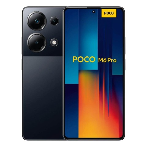 SMARTPHONE XIAOMI POCO M6 PRO 2312FPCA6G 12 + 512 GB DUAL SIM 6.67" 4G LTE FOTOCAMERA TRIPLA AI 64 MP BLACK / NERO