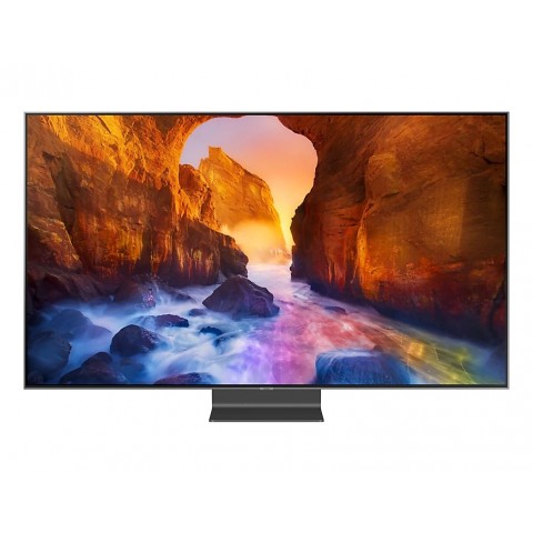 TV 65" SAMSUNG QE65Q90RAT QLED Q90R 4K ULTRA HD SMART WIFI 4000 PQI USB HDMI CARBON SILVER