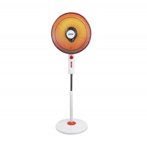 STUFA PIANTANA PARABOLA IN CARBONIO OSCILLANTE ZEPHIR 2 LIVELLI DI POTENZA 500/1000W TIMER OSCILLAZIONE AUTOMATICA ALTEZZA REGOLABILE BIANCO ROSSO