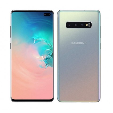 SMARTPHONE SAMSUNG GALAXY S10 PLUS SM G975F 128 GB DUAL SIM 6.4" 4G LTE WIFI 12 + 16 + 12 MP OCTA CORE PRISM SILVER
