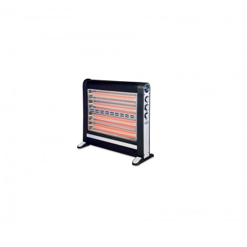 STUFA AL QUARZO DGC SA9724 4 ELEMENTI 4 LIVELLI DI TEMPERATURA 2400 W CON UMIDIFICATORE NERO