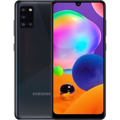 SMARTPHONE SAMSUNG GALAXY A31 SM A315G DUAL SIM 128 GB OCTA CORE 6.4" SUPER AMOLED 4G LTE WIFI BLUETOOTH QUATTRO FOTOCAMERE PRISM CRUSH BLACK