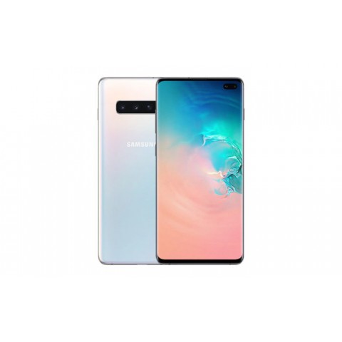 SMARTPHONE SAMSUNG GALAXY S10 PLUS SM G975F 128 GB DUAL SIM 6.4" 4G LTE WIFI 12 + 16 + 12 MP OCTA CORE PRISM WHITE