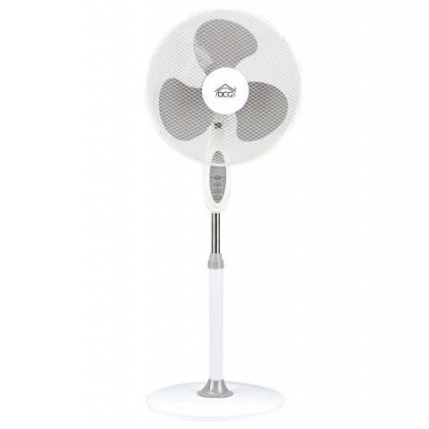 VENTILATORE A COLONNA DCG VE1620TT 40 CM 3 PALE 3 VELOCITA' ALTEZZA REGOLABILE OSCILLAZIONE ORIZZONTALE BIANCO