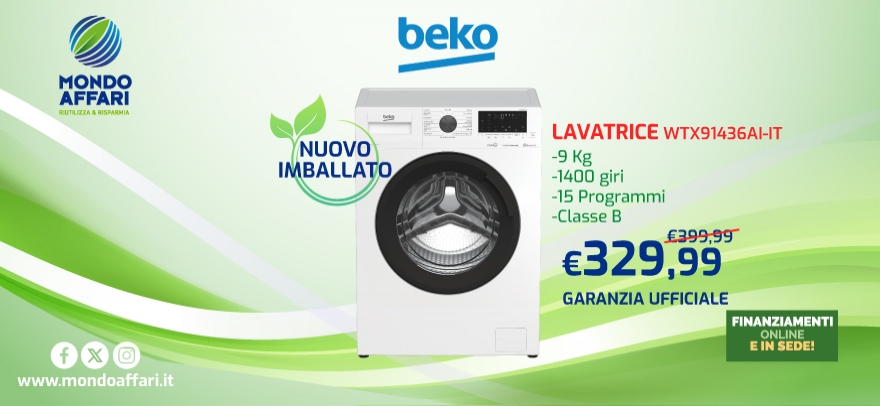 Lavatrice Beko WTX91436AI-IT